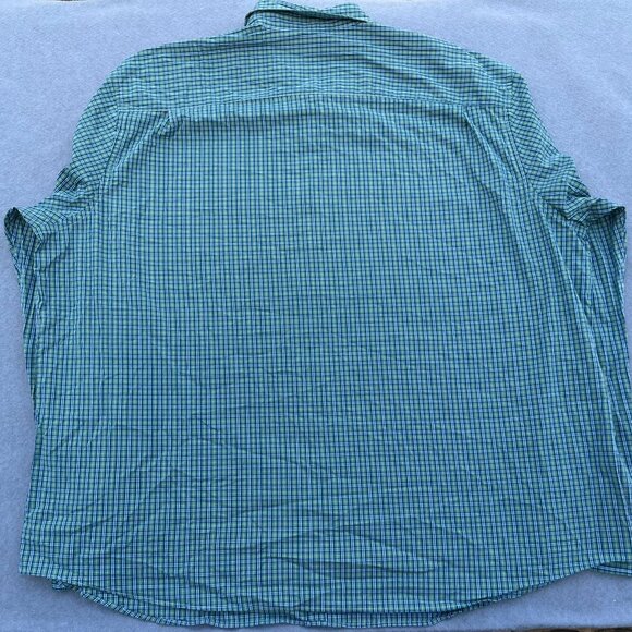Crown & Ivy Mens 3XT Green Plaid Classic Fit Button Down Preppy Long Sleeve - Picture 6 of 6
